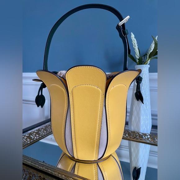 Kate Spade Novelty Petal Flower Bucket Bag- Yellow Morning Light - Picture 6 of 12